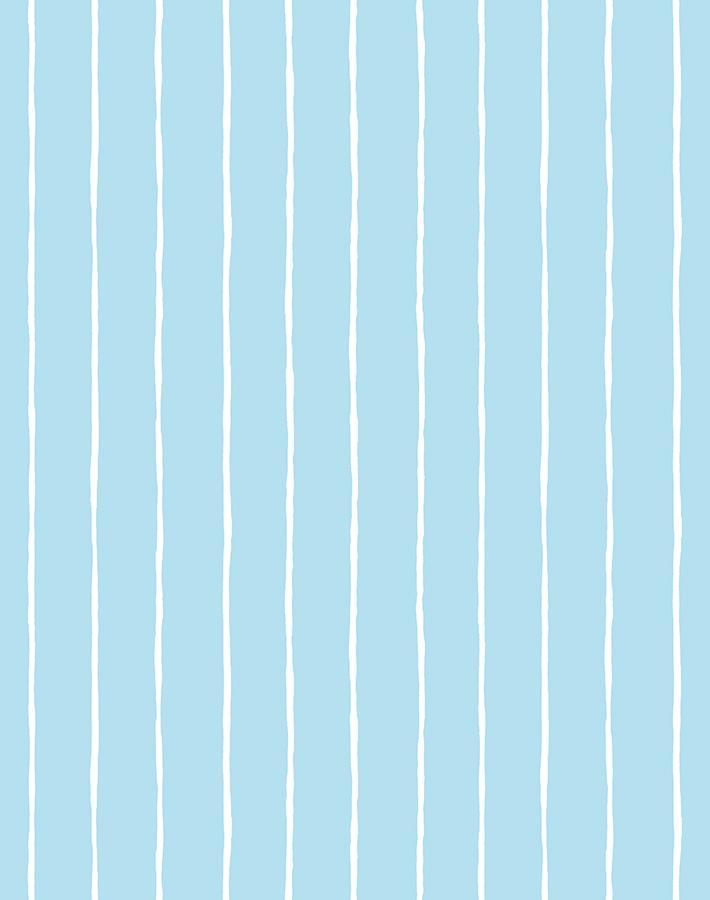 'Get In Line' Wallpaper by Wallshoppe - Baby Blue