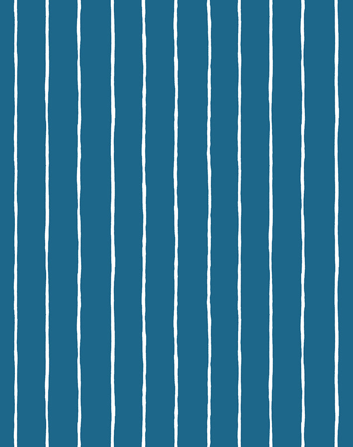 'Get In Line' Wallpaper by Wallshoppe - Cadet Blue