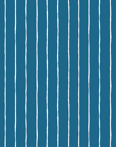 'Get In Line' Wallpaper by Wallshoppe - Cadet Blue