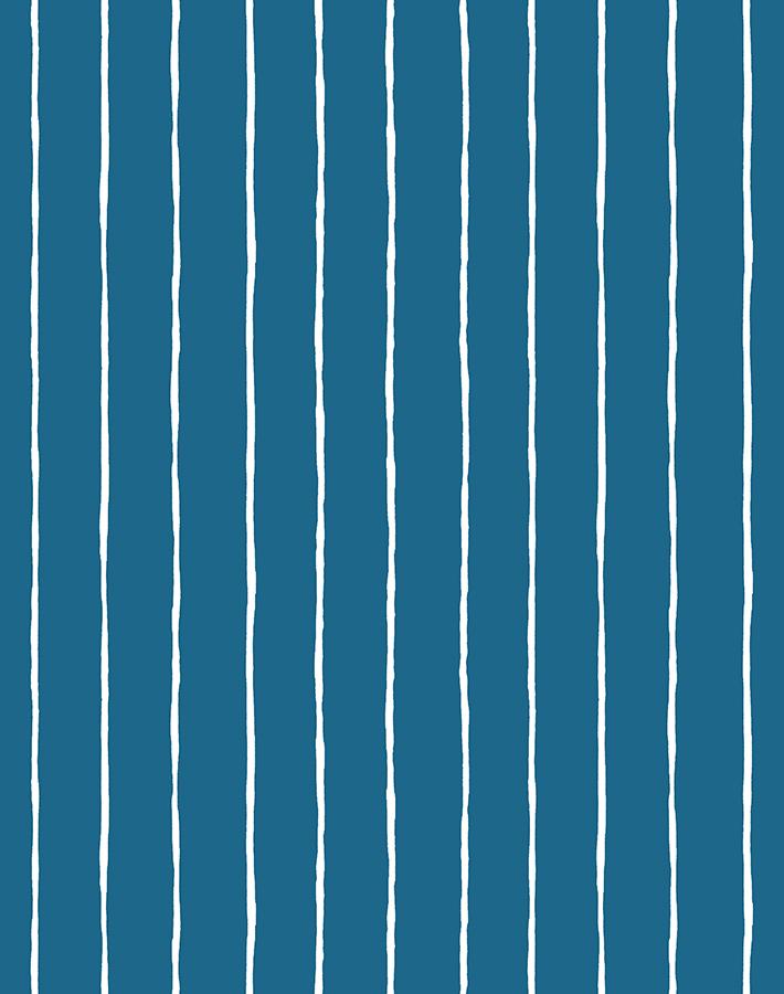 'Get In Line' Wallpaper by Wallshoppe - Cadet Blue