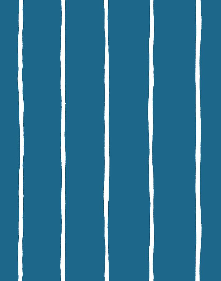 'Get In Line' Wallpaper by Wallshoppe - Cadet Blue