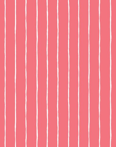 'Get In Line' Wallpaper by Wallshoppe - Flamingo