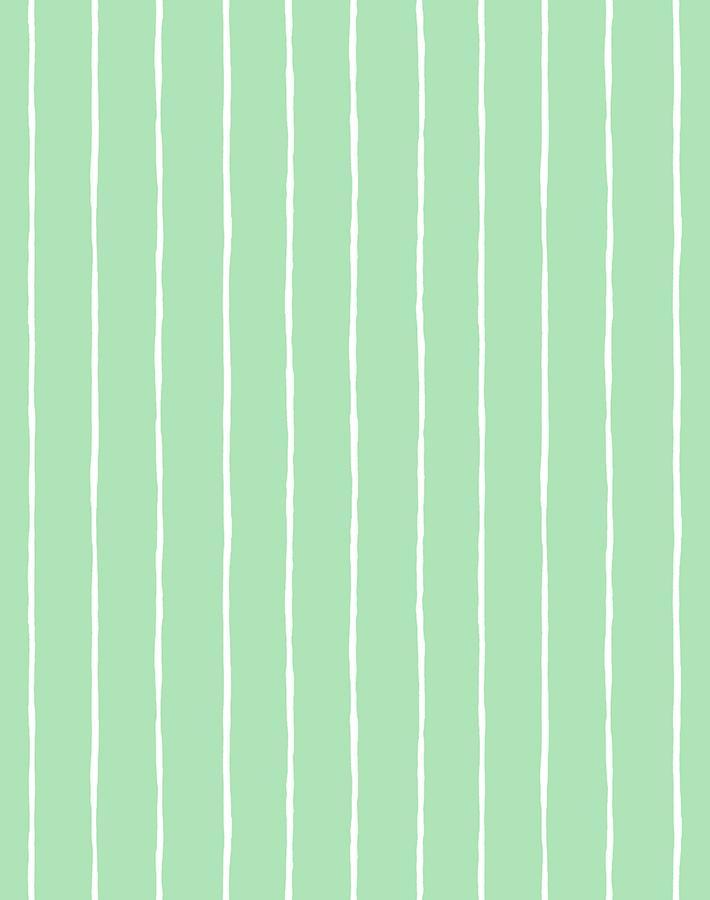 'Get In Line' Wallpaper by Wallshoppe - Green