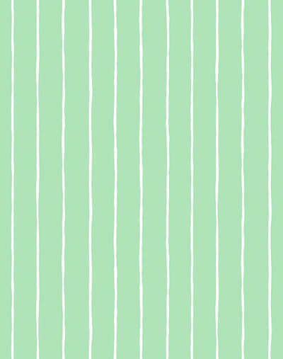 'Get In Line' Wallpaper by Wallshoppe - Green