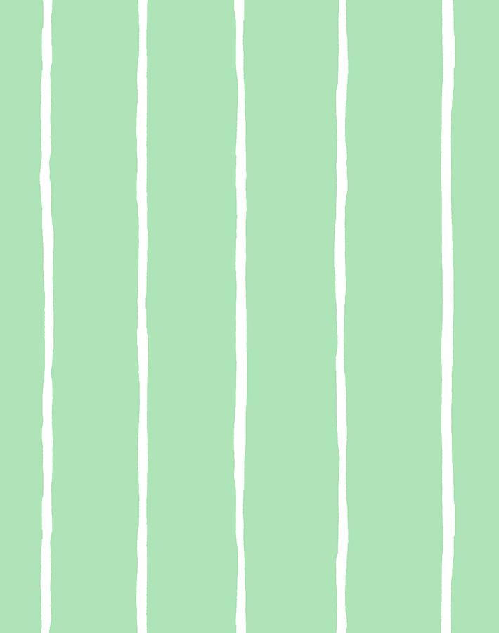 'Get In Line' Wallpaper by Wallshoppe - Green