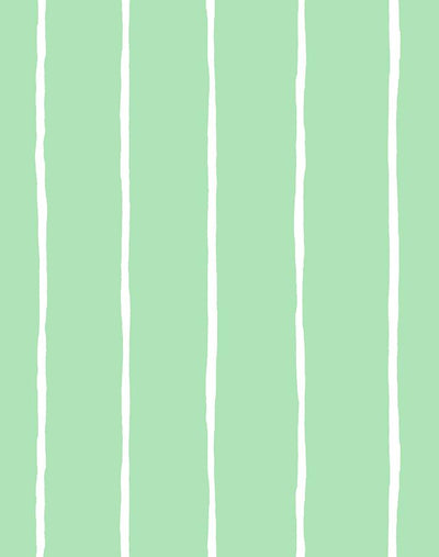 'Get In Line' Wallpaper by Wallshoppe - Green