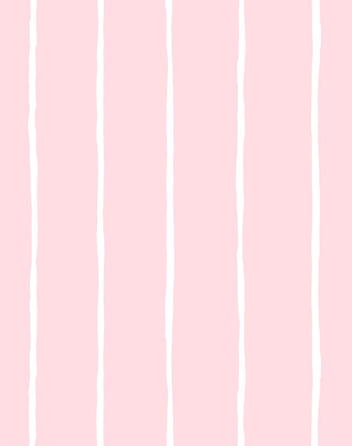 'Get In Line' Wallpaper by Wallshoppe - Pink