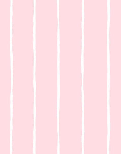 'Get In Line' Wallpaper by Wallshoppe - Pink