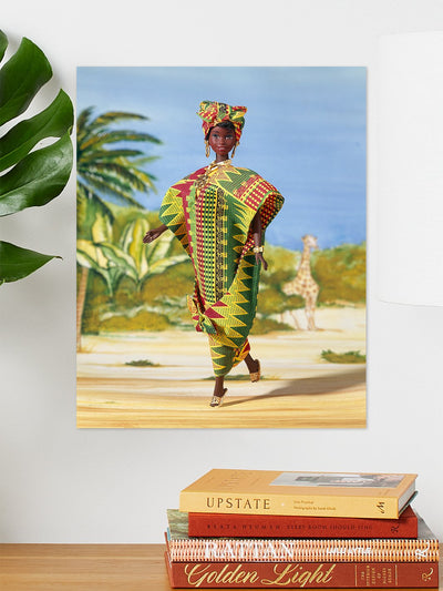 ghanaian barbie on acrylic