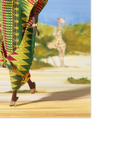 ghanaian barbie on acrylic