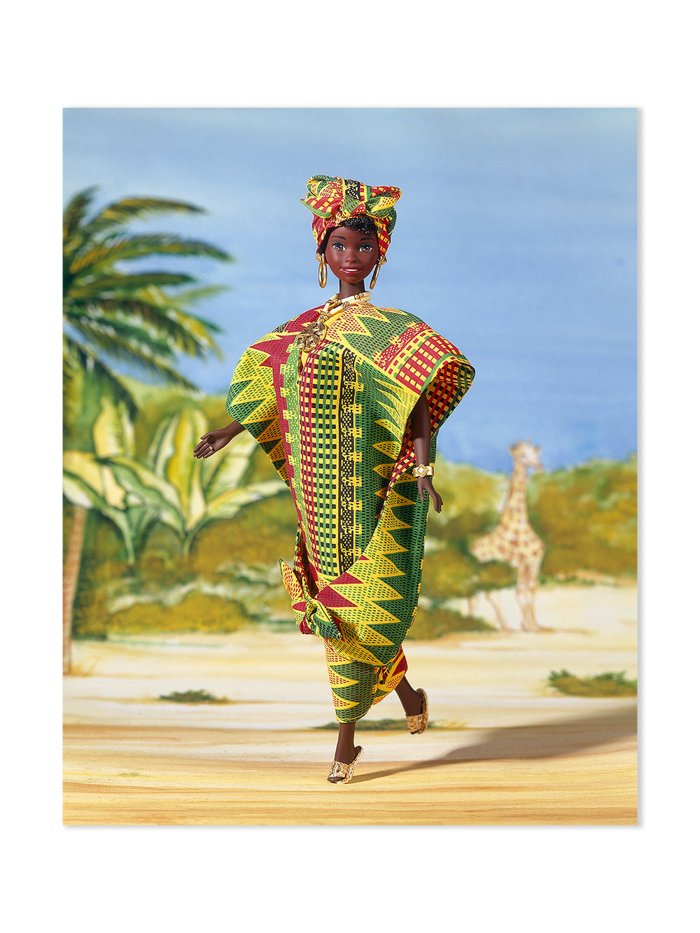 ghanaian barbie on acrylic