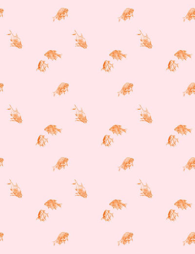 'Goldfish' Wallpaper by Nathan Turner - Pink