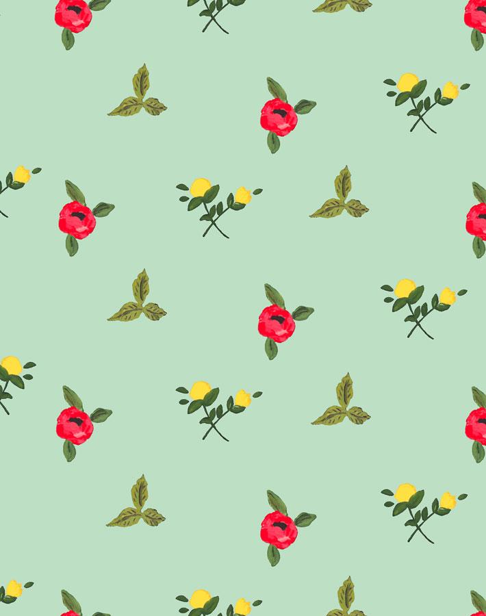 'Grand Villa Garden' Wallpaper by Carly Beck - Aventurine