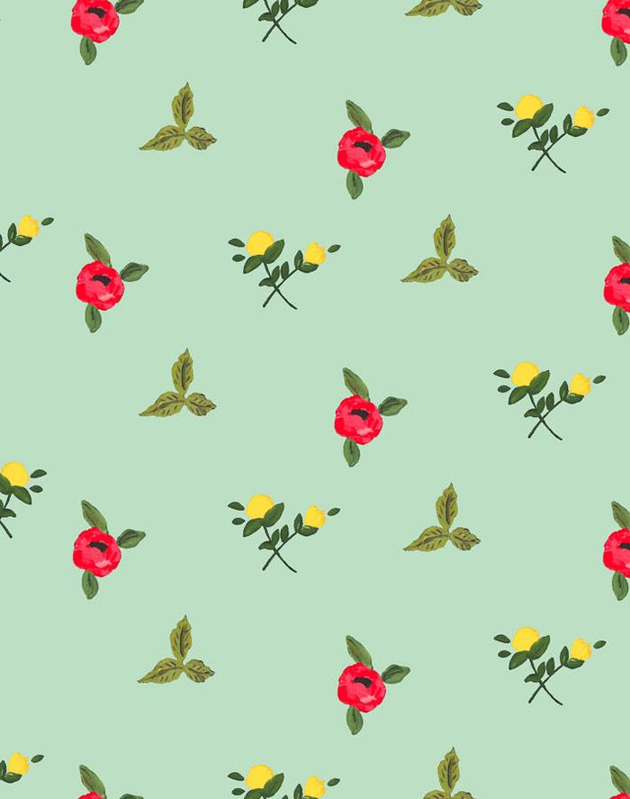 Papier peint 'Grand Villa Garden' par Carly Beck - Aventurine