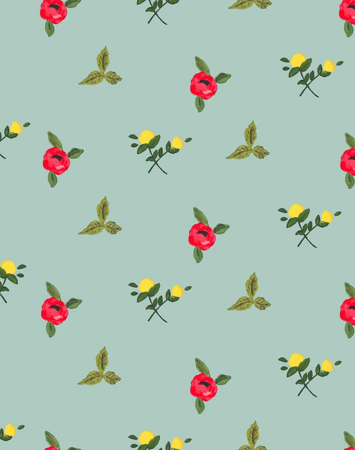 Papier peint 'Grand Villa Garden' par Carly Beck - Océan
