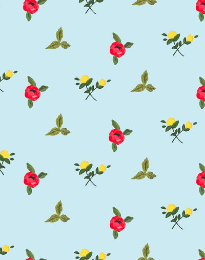 'Grand Villa Garden' Wallpaper by Carly Beck - Sky