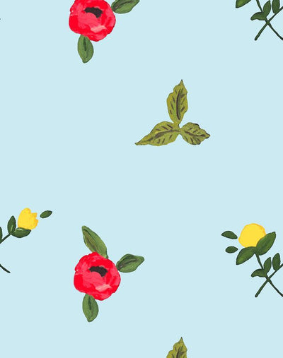 'Grand Villa Garden' Wallpaper by Carly Beck - Sky