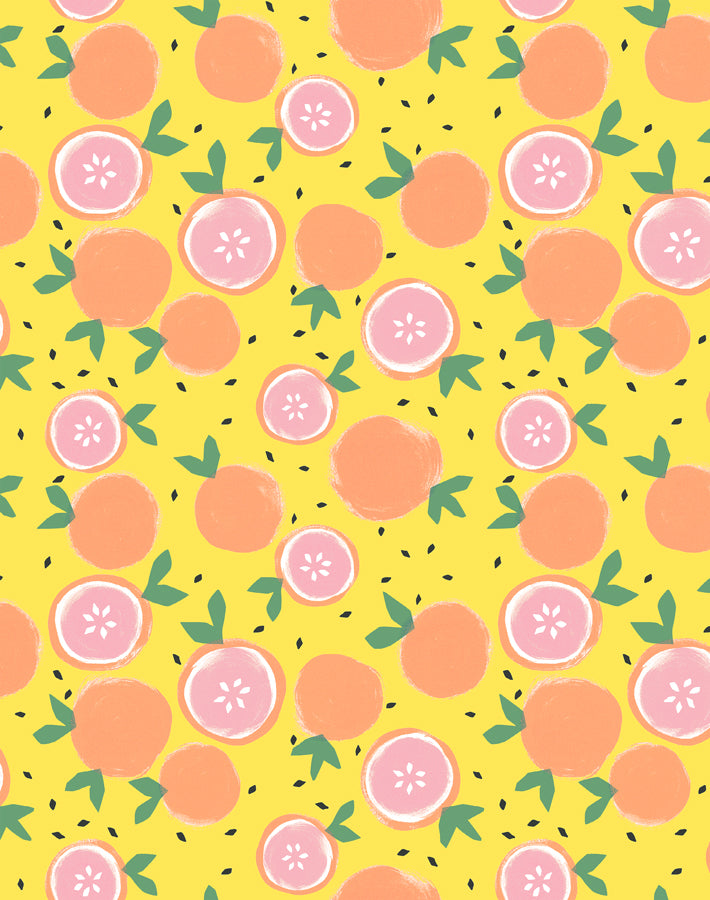 'Grapefruit' Wallpaper by Tea Collection - Daffodil