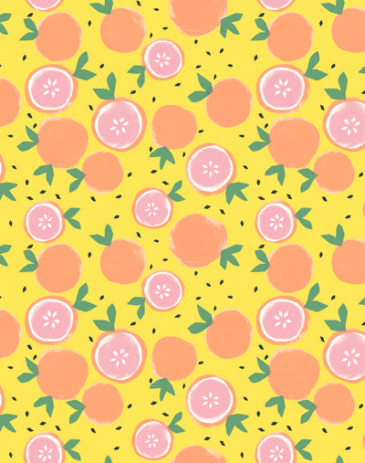 'Grapefruit' Wallpaper by Tea Collection - Daffodil