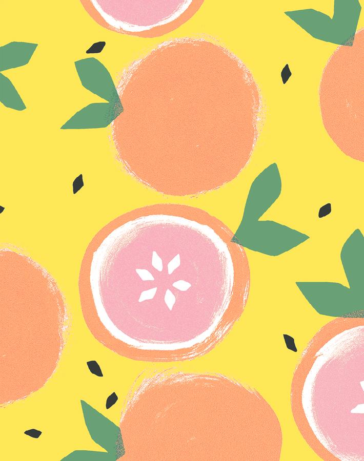 'Grapefruit' Wallpaper by Tea Collection - Daffodil