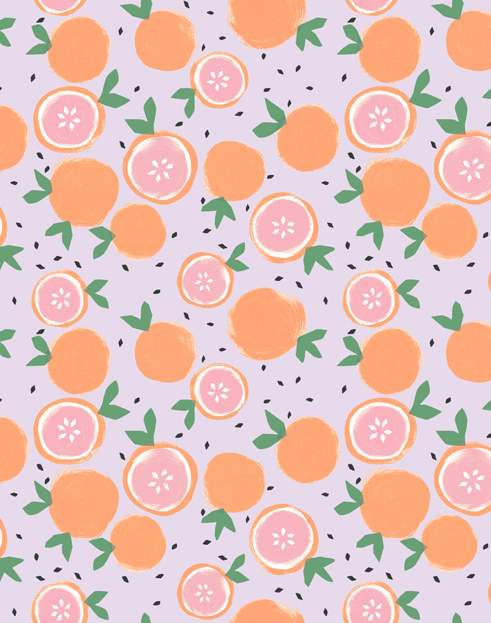 'Grapefruit' Wallpaper by Tea Collection - Lavender