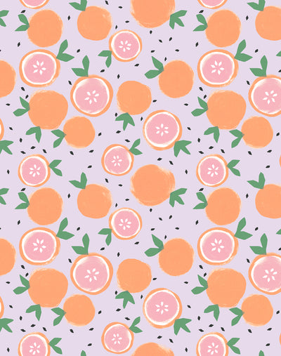 'Grapefruit' Wallpaper by Tea Collection - Lavender