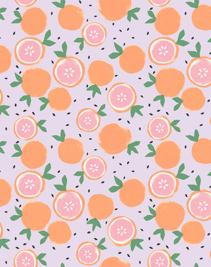 'Grapefruit' Wallpaper by Tea Collection - Lavender