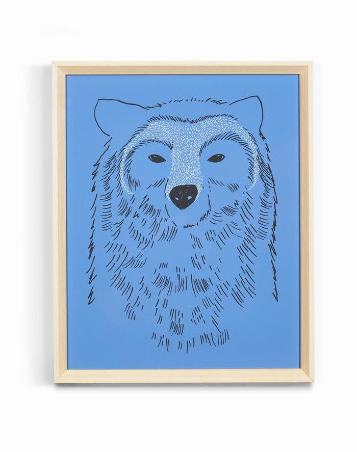 'Grizzly' Framed Art by Tea Collection
