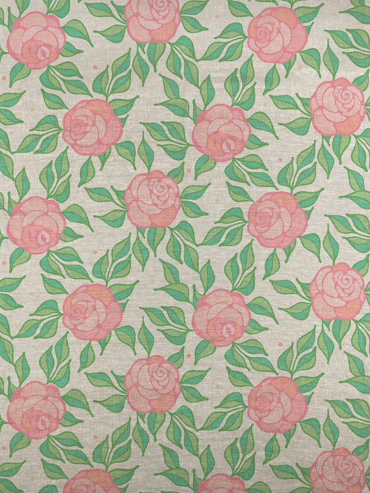 fabric by the yard groovy floral ballet slipper