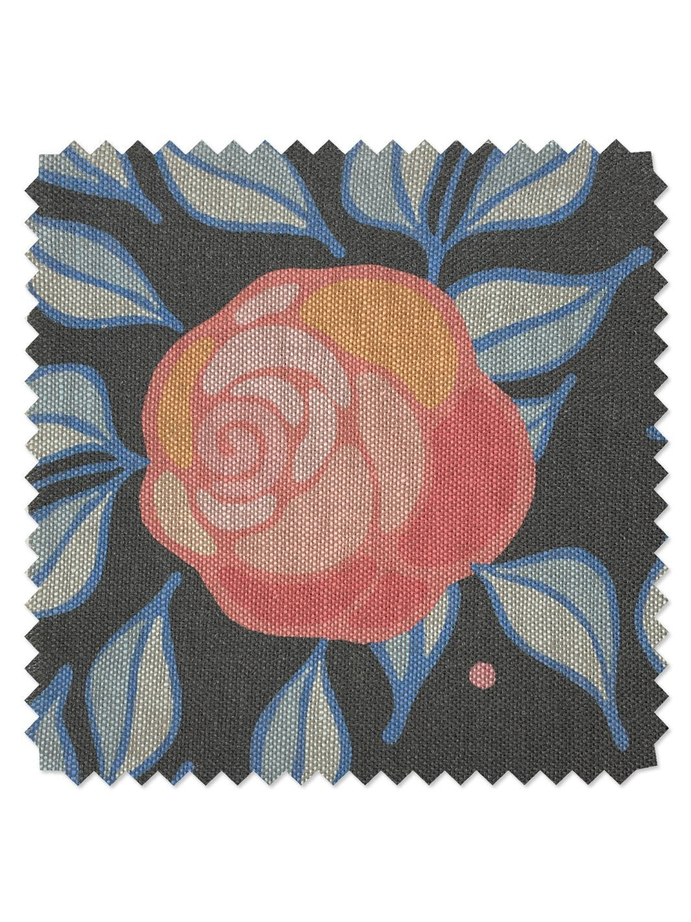 fabric by the yard groovy floral charcoal