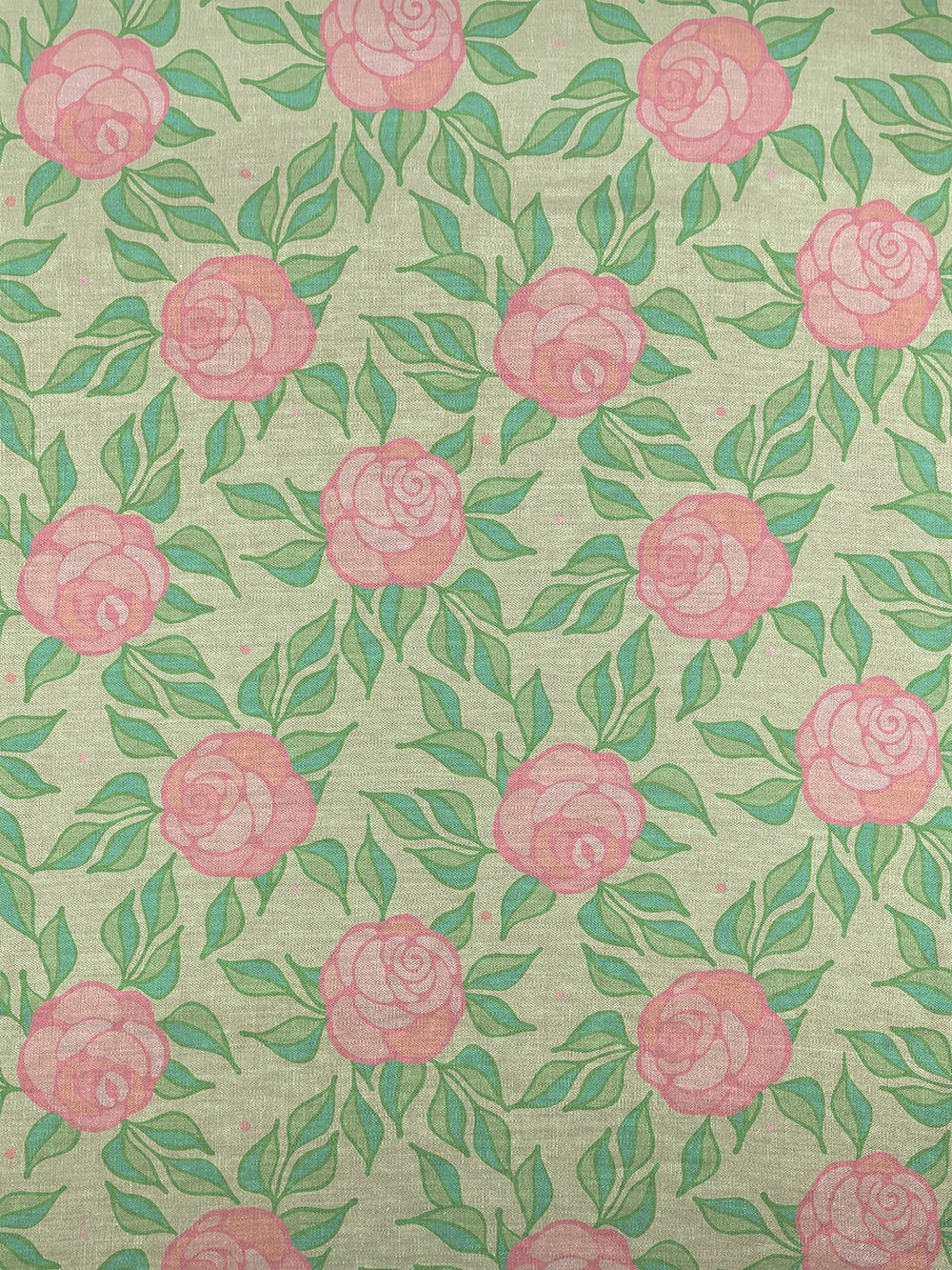 fabric by the yard groovy flroal pistachio