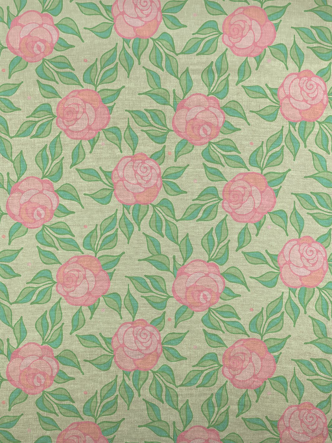 fabric by the yard groovy flroal pistachio