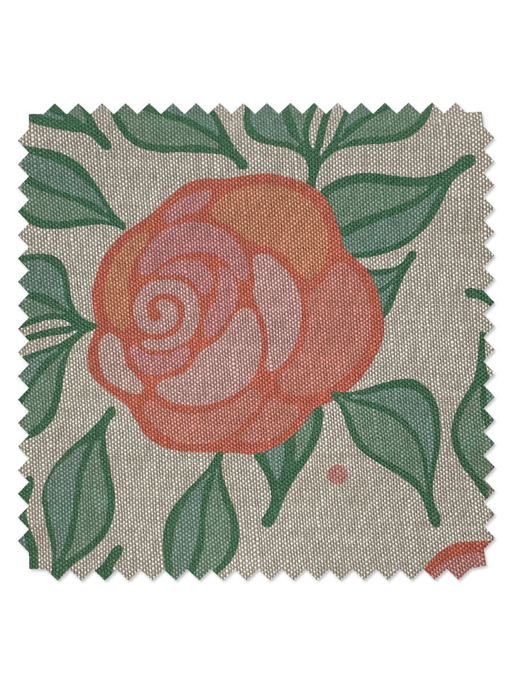 fabric by the yard groovy floral watermelon
