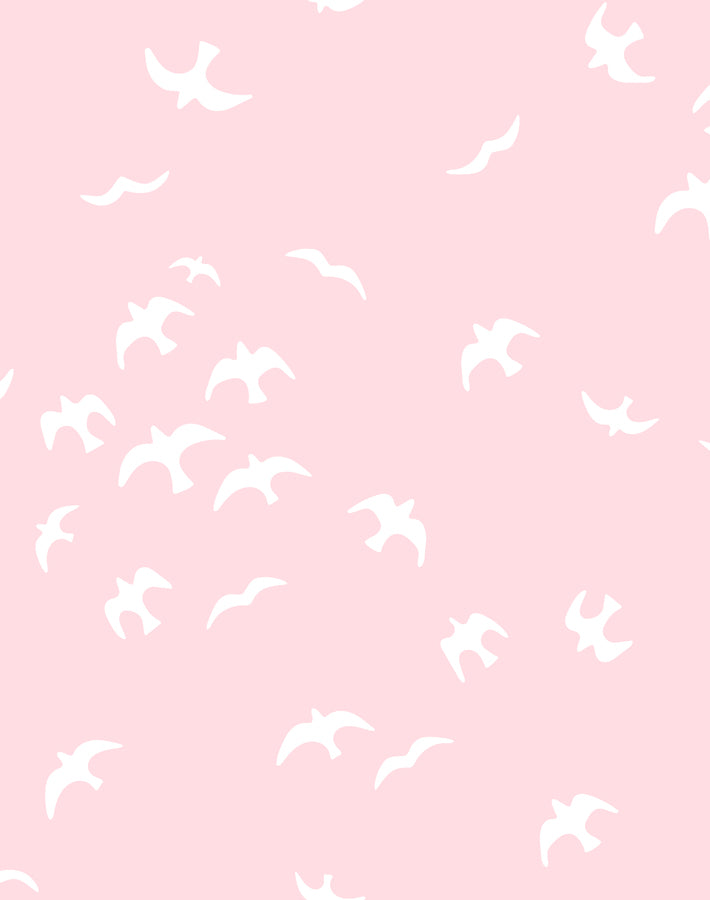 'Gulls' Wallpaper by Tea Collection - Ballet Slipper