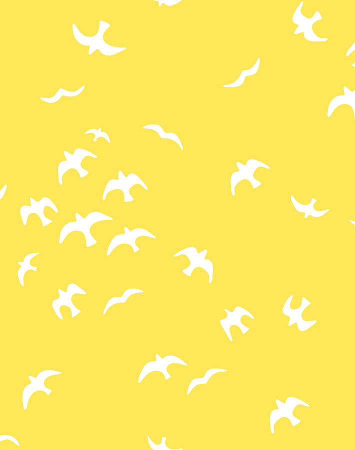'Gulls' Wallpaper by Tea Collection - Daffodil