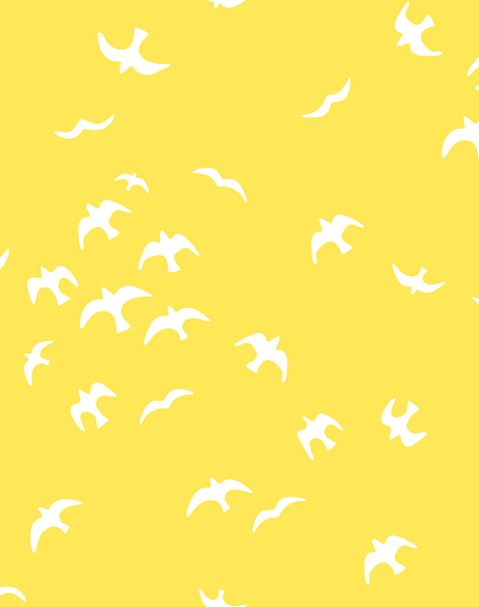 'Gulls' Wallpaper by Tea Collection - Daffodil