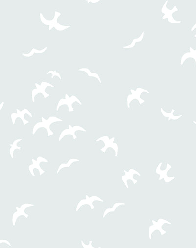 'Gulls' Wallpaper by Tea Collection - Fog