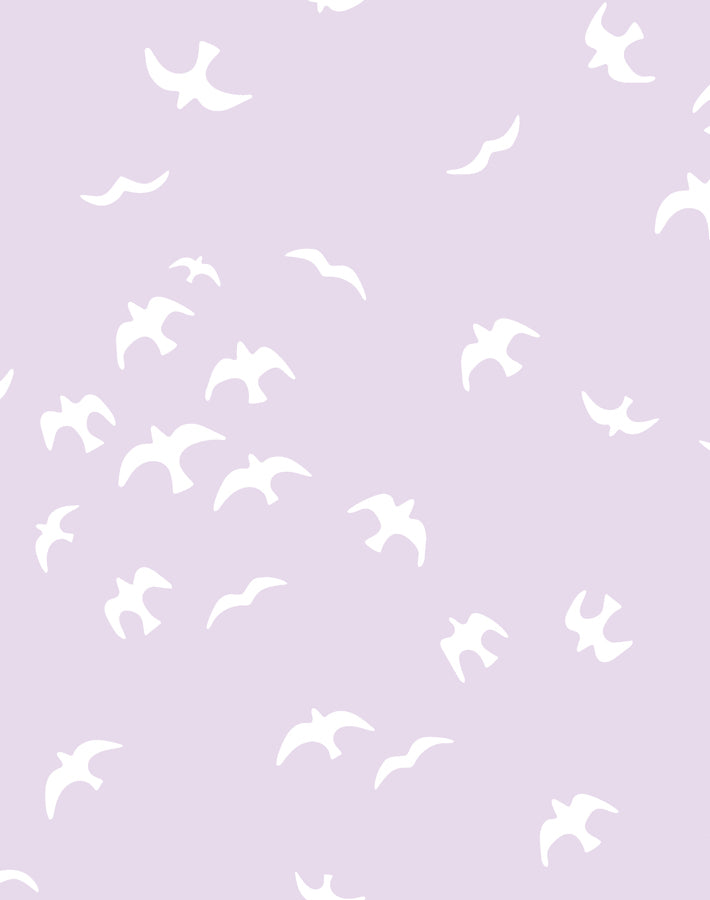 'Gulls' Wallpaper by Tea Collection - Lavender