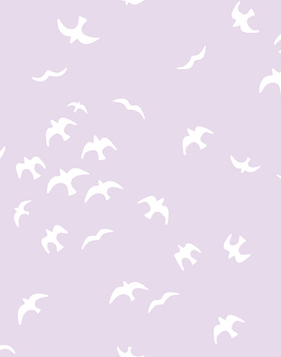 'Gulls' Wallpaper by Tea Collection - Lavender