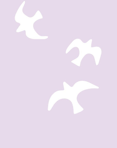 'Gulls' Wallpaper by Tea Collection - Lavender