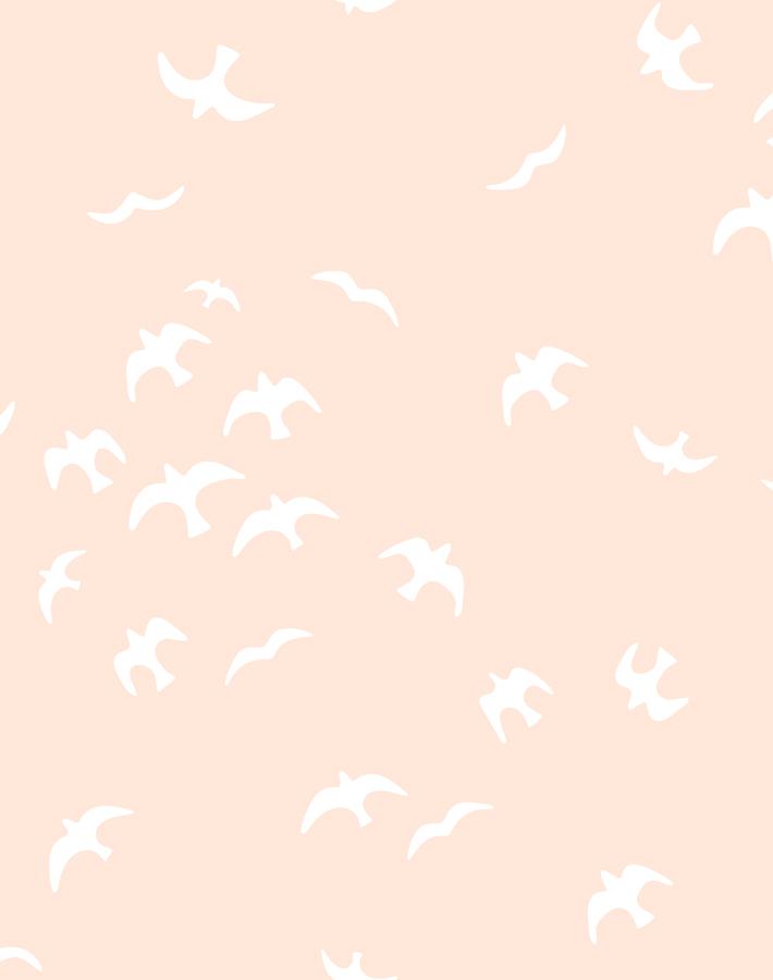 'Gulls' Wallpaper by Tea Collection - Peach