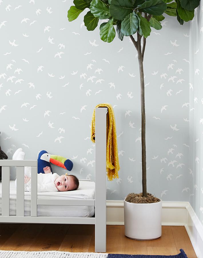 'Gulls' Wallpaper by Tea Collection - Fog