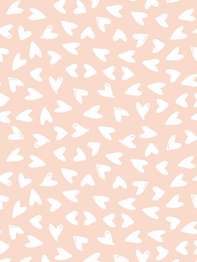 'Hearts' Wallpaper by Sugar Paper - Pink