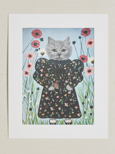 'Helen With Butterflies' by Carly Beck Art Print