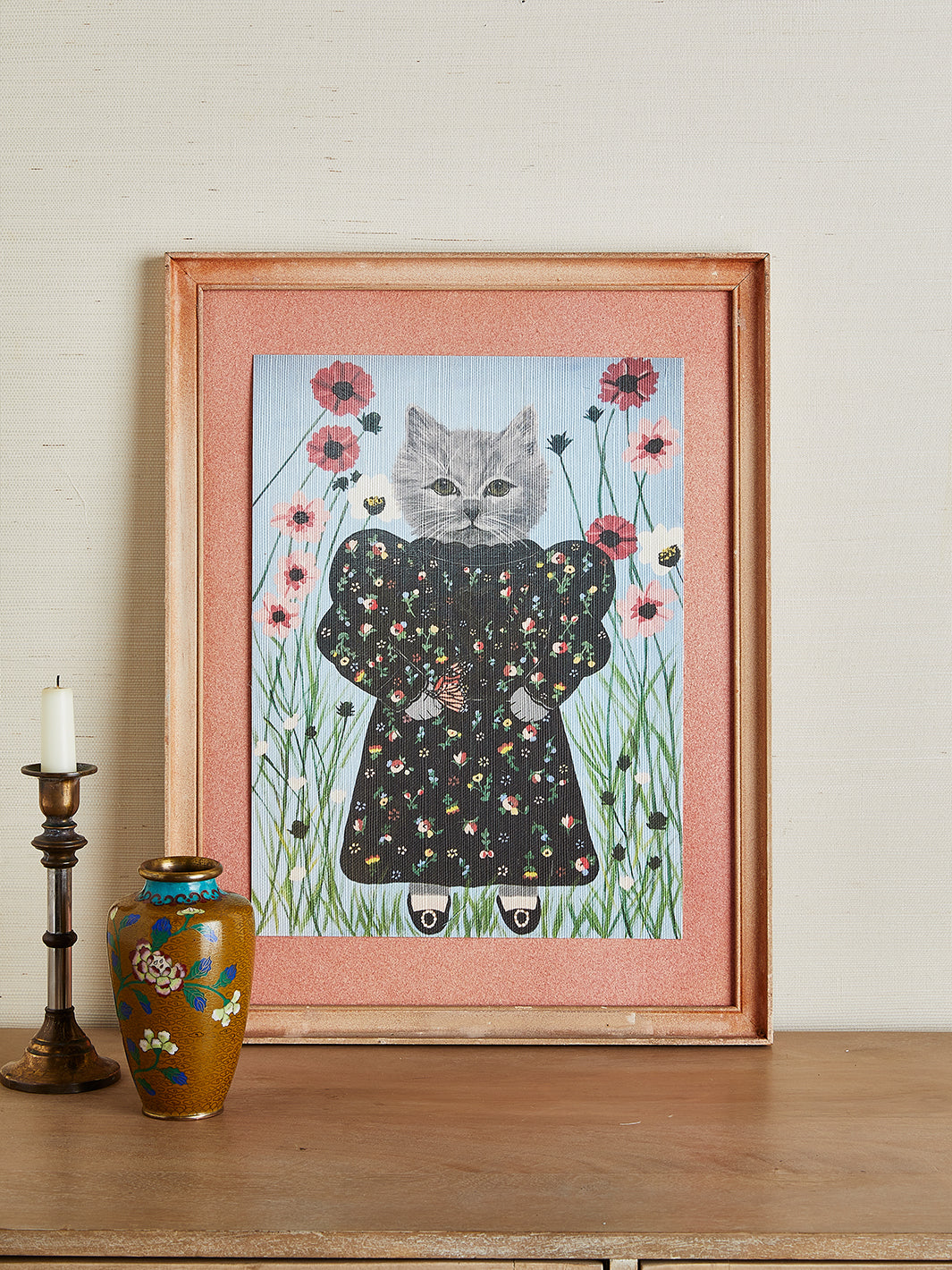 'Helen With Butterflies' by Carly Beck Art Print