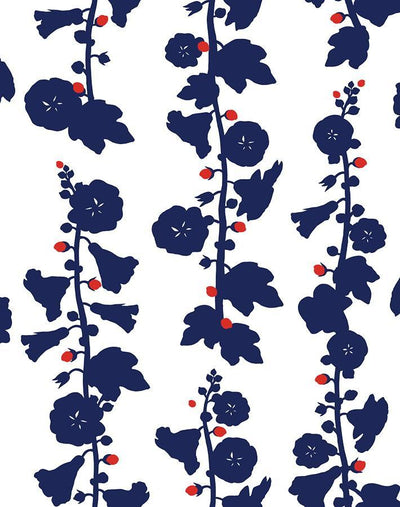 hollyhock navy red