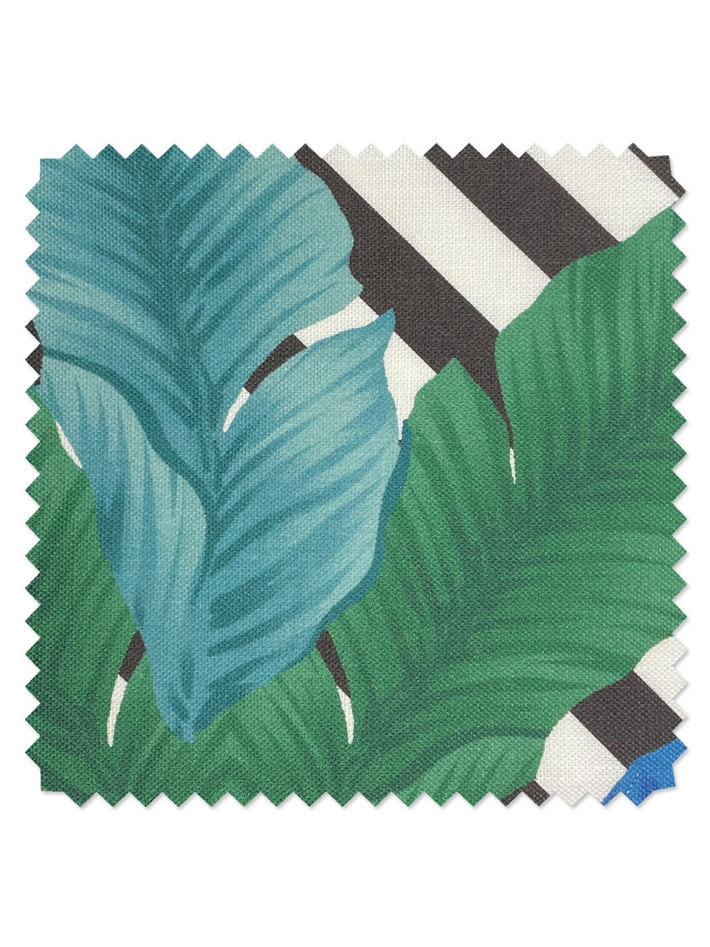 fabric by the yard isla palm verde and azul