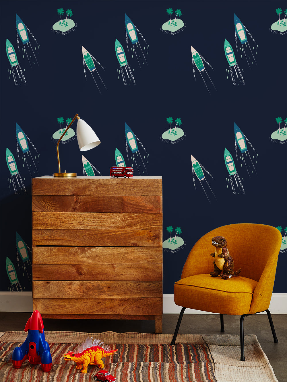 island-boats-wallpaper-by-tea-collection-navy
