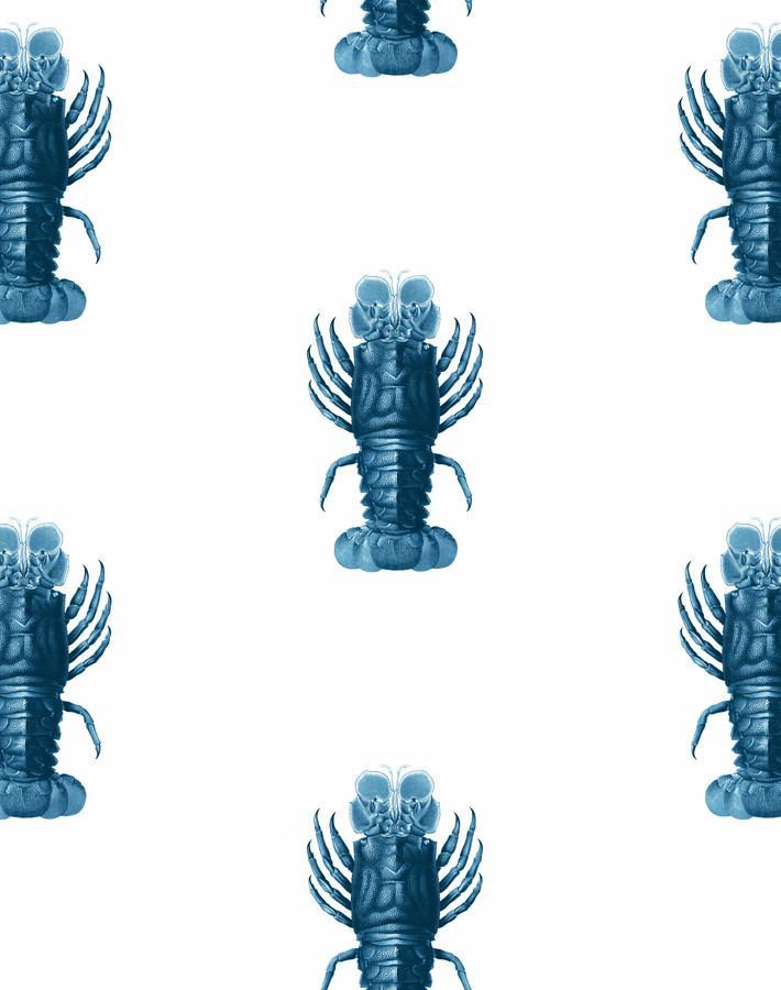 'Jack The Crustacean' Wallpaper by Wallshoppe - Blue