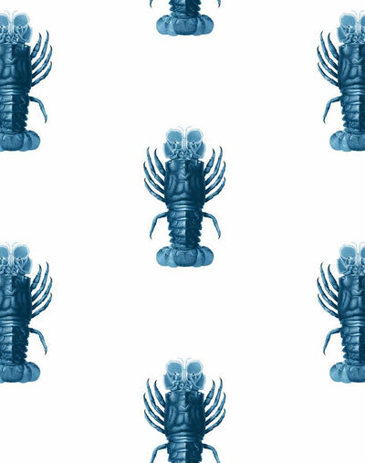 'Jack The Crustacean' Wallpaper by Wallshoppe - Blue